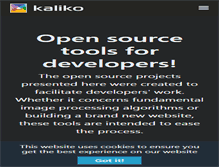 Tablet Screenshot of kaliko.com